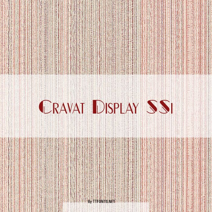 Cravat Display SSi example